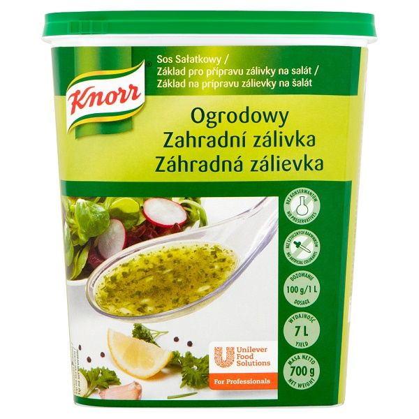 Sos sałatkowy ogrodowy Knorr 0,7 kg - Nasz sos doskonale smakuje i zachowuje świeży wygląd na dłużej.